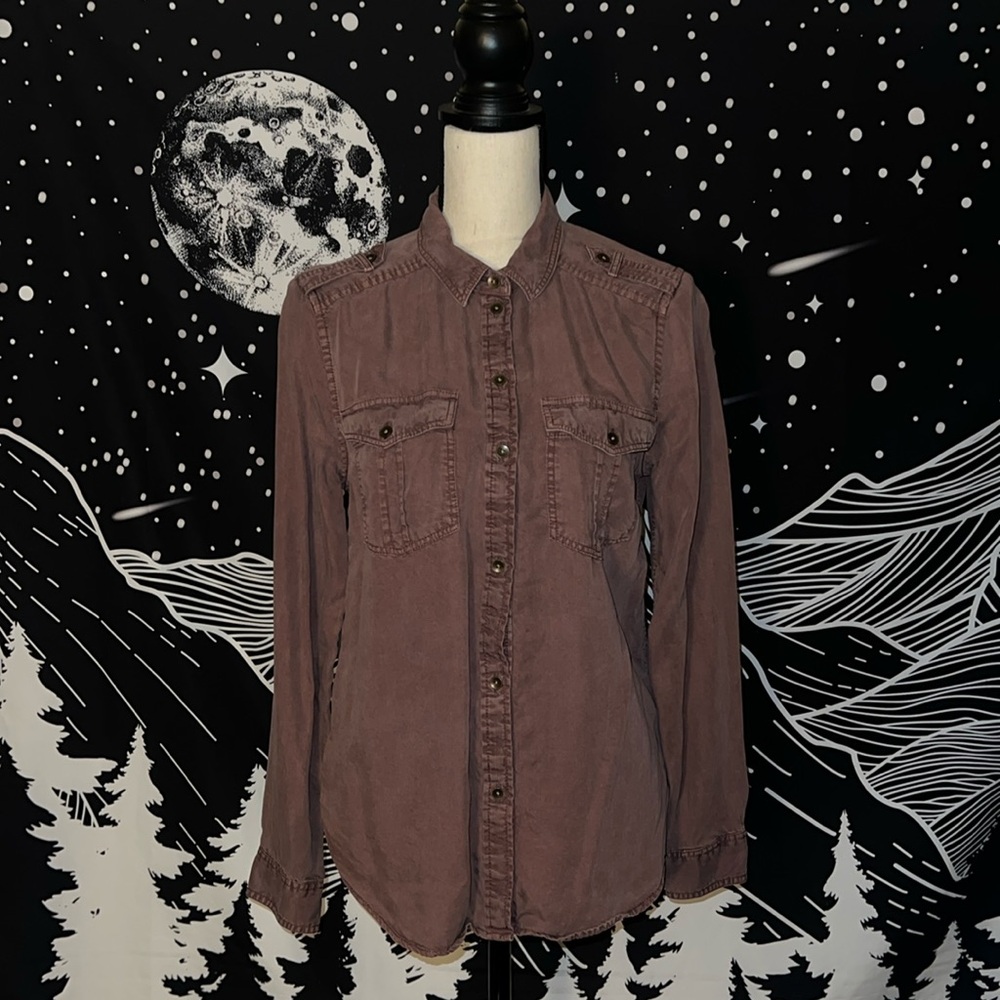 American Eagle button down over shirt